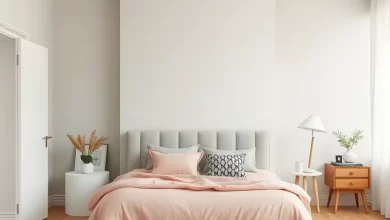 Photo of Интерьер спальни в пастельных тонах