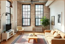 Photo of Квартира студия в loft-стиле с фабричными окнами