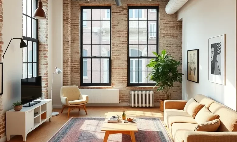 Photo of Квартира студия в loft-стиле с фабричными окнами