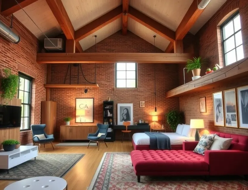 Квартира студия в loft-стиле